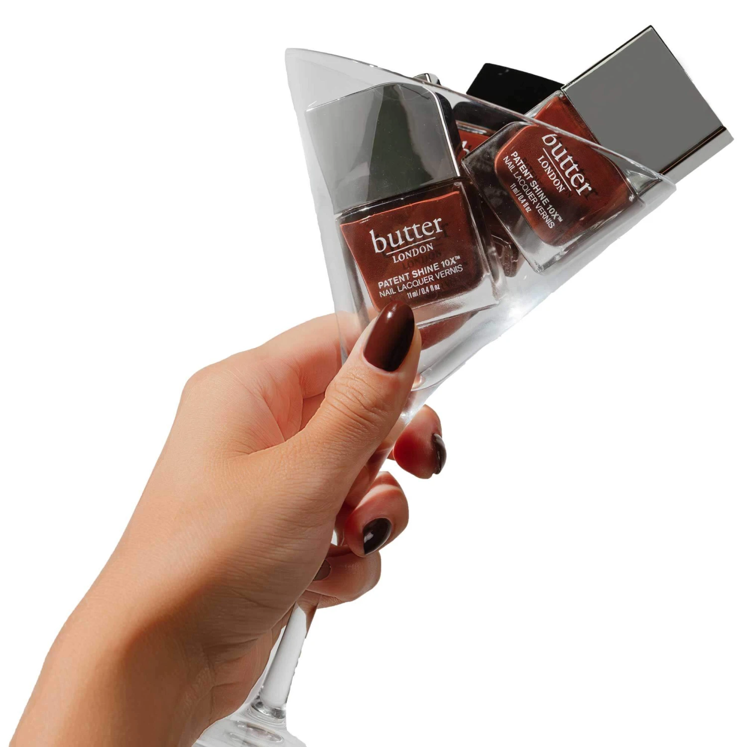 Fashion Size Boozy Chocolate Patent Shine 10X Nail Lacquer 4 Fashion Size Boozy Chocolate Patent Shine 10X Nail Lacquer - Image 2